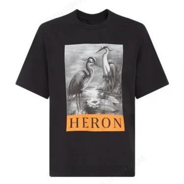 Luxury Men's T-Shirt High Quality New Pattern Bird Print Cotton Short Sleeve Summer Oversized T Shirt For Man Brand Tees Shirts 1