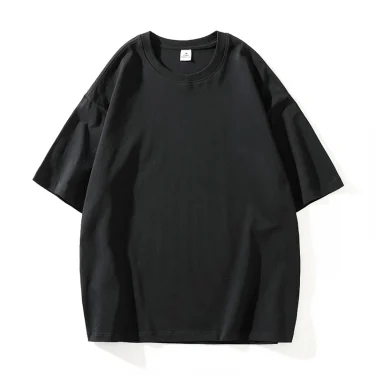 New Summer Men's T Shirt Fashion Solid Basic Loose Hip Hop Short Sleeve T-Shirts For Men Women Casual Cotton Streetwear Top Tees 5