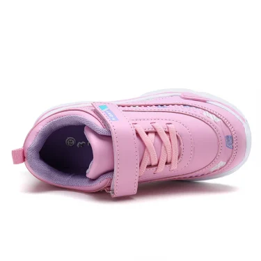 Kids Girls Shoes Leather Platform Sneakers Children Lightweight Pink Purple Running Sports Tennis Girls Sneaker 6