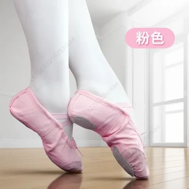 Women Kids Ballet Shoes Canvas Girls Dance Slippers Split Sole Gymnastics Yoga Dancing Shoes Children Adult Ballerina Shoes 2