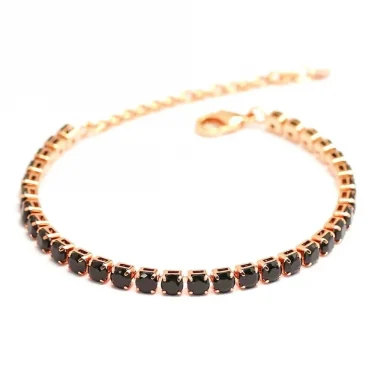 Classic Punk Stainless Steel Link Chain Charm Bracelet Men Gold Black Silver Color Zircon Tennis Bracelet For Women Jewelry Gift 5