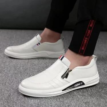 Casual Leather Shoes Men Loafers Trend Brand Business Shoes Autumn Slip on Flat Man Sneakes Comfortable Moccasins Zapatos Hombre 6