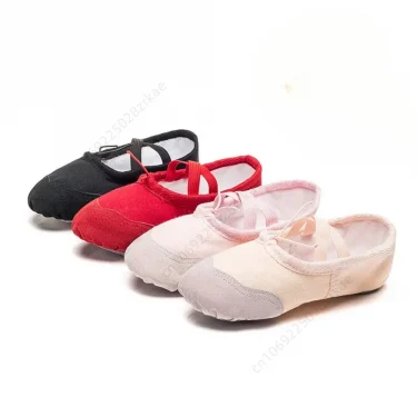 Women Kids Ballet Shoes Canvas Girls Dance Slippers Split Sole Gymnastics Yoga Dancing Shoes Children Adult Ballerina Shoes 6