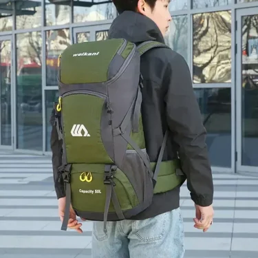 50L Travel Backpack Camping Bag For Men Large Hiking Bag Tourist Rucksack Waterproof Outdoor Sports Climbing Mountaineering Bag 6