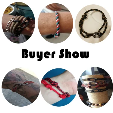 Creative Rope Bracelet For Men Handmade Sliding Adjustable Nautical Braslet Double Snap Hook Bohemian Braclet Homme Accessories 2