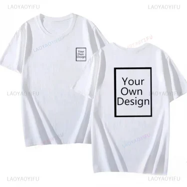 Fashion Custom 100%cotton Customized Printed Short-sleev T Shirt Men Women Tops Tees DIY Your Like Photo or Logo Cotton T-shirt 1