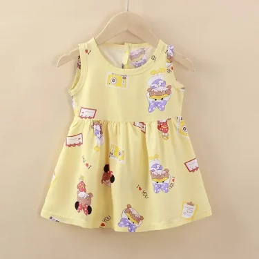 Cute Summer Children Clothing Girl Dresses Kids Dresses Clothes for Girls Party Princess Fashion Outfit Cartoon Beach Dress 5