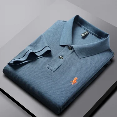 100% cotton high-end short sleeve POLO shirt men's summer fashion designer horse logo brand embroidered Luxury casual T-shirt 1
