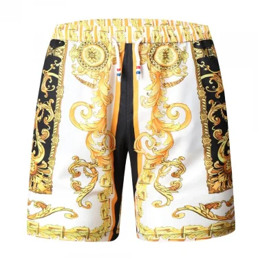 Gold Luxury Swimwear Shorts Breathable Surf Board Shorts Men's Vacation Beach Shorts Quick Dry Swimsuit Summer Sports Trunks Boy 2
