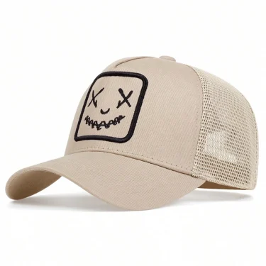 Unisex Personality Embroidery Baseball Net Caps Spring and Summer Outdoor Adjustable Casual Hats Sunscreen Hat Sports Golf Cap 4