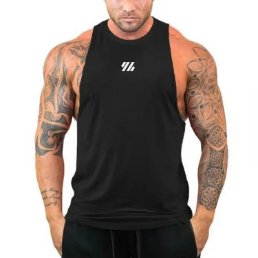 Mens Gym Tank top Fitness Sleeveless Shirt Male Mesh Breathable Fitness Vest Undershirt Sports Clothing Running Singlets Men 1