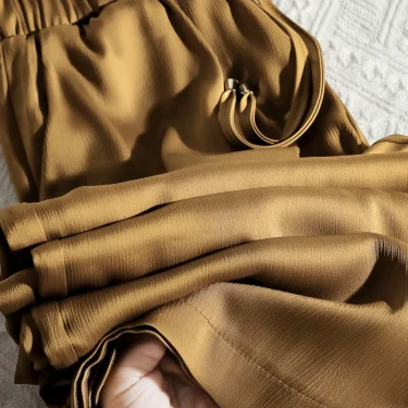 2025 Summer Fashion Women's Casual Trousers Loose Versatile Straight Sunscreen Wide Leg Pants 1