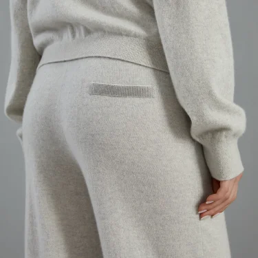 BC809 Autumn and winter high quality women's 100% cashmere trousers 3