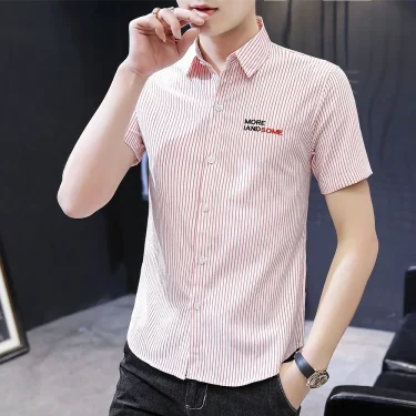Shirts for Men Floral Print Business Short Sleeve Man Shirt High Quality Luxury Cheap Brand Original Fashion 2025 Summer Silk 5