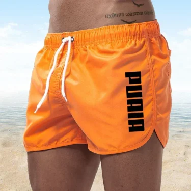 New Hot Summer Swim Trunks Sport Gym Running Breathable Shorts Male Beachwear Beach Shorts Quick Dry Mens Siwmwear Board Briefs 3