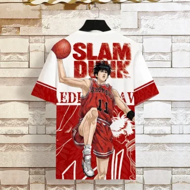 Slam Dunk Short Sleeve Joint Shirt Men Women Big Summer Shirt Sakuragi Blossom Road Basketball Sports T-shirts for Children 2025 4