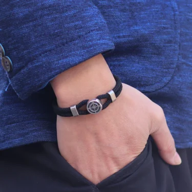 New Compass Bracelet Man Viking Nautical Rope Braslet Bangle Handmade Weaven Surfer Accessories Hombre Marine String Braclet 3
