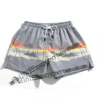 Coconut Tree Pattern Beach Shorts For Men Fishbone 3D Printed Swim Trunks Summer Street Surf Board Shorts Vacation Short Pants 2