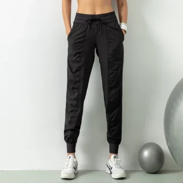 Spring/Summer Breathable Yoga Fitness Pants for Women's casual leggings, jogging and sports cropped pants 4