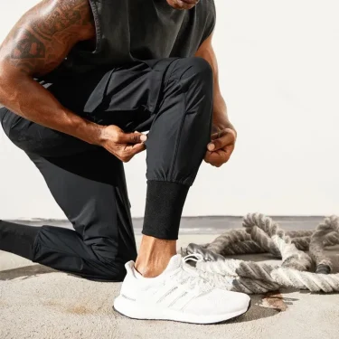 New Men's Cargo Pants Summer Thin Loose Quick-Drying Elastic Leggings Running Training Sweatpants Casual Trend Trousers 4