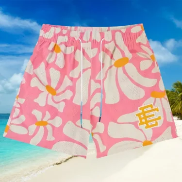 Summer Fitness Shorts Oil Painting Style Sports Beach Shorts Men's and Women's Summer Basketball Training Shorts Beach Shorts 1