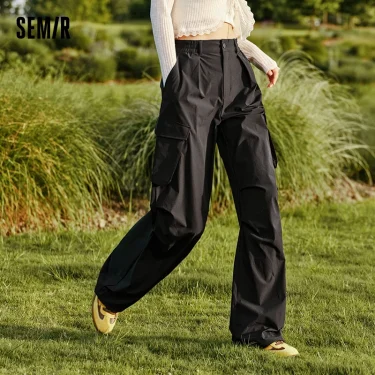 Semir Casual Pants Women Leg-Lengthening Moisture-Wicking Quick-Drying Wide-Leg Pants 2024 Autumn New Elastic Work Pants 3