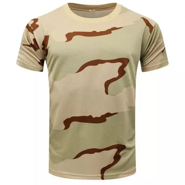 Men's Camo 3d Printed Shirt Outdoor Sports Casual Comfortable Clothing Daily Fitness Workout Summer Sports T-Shirt 3