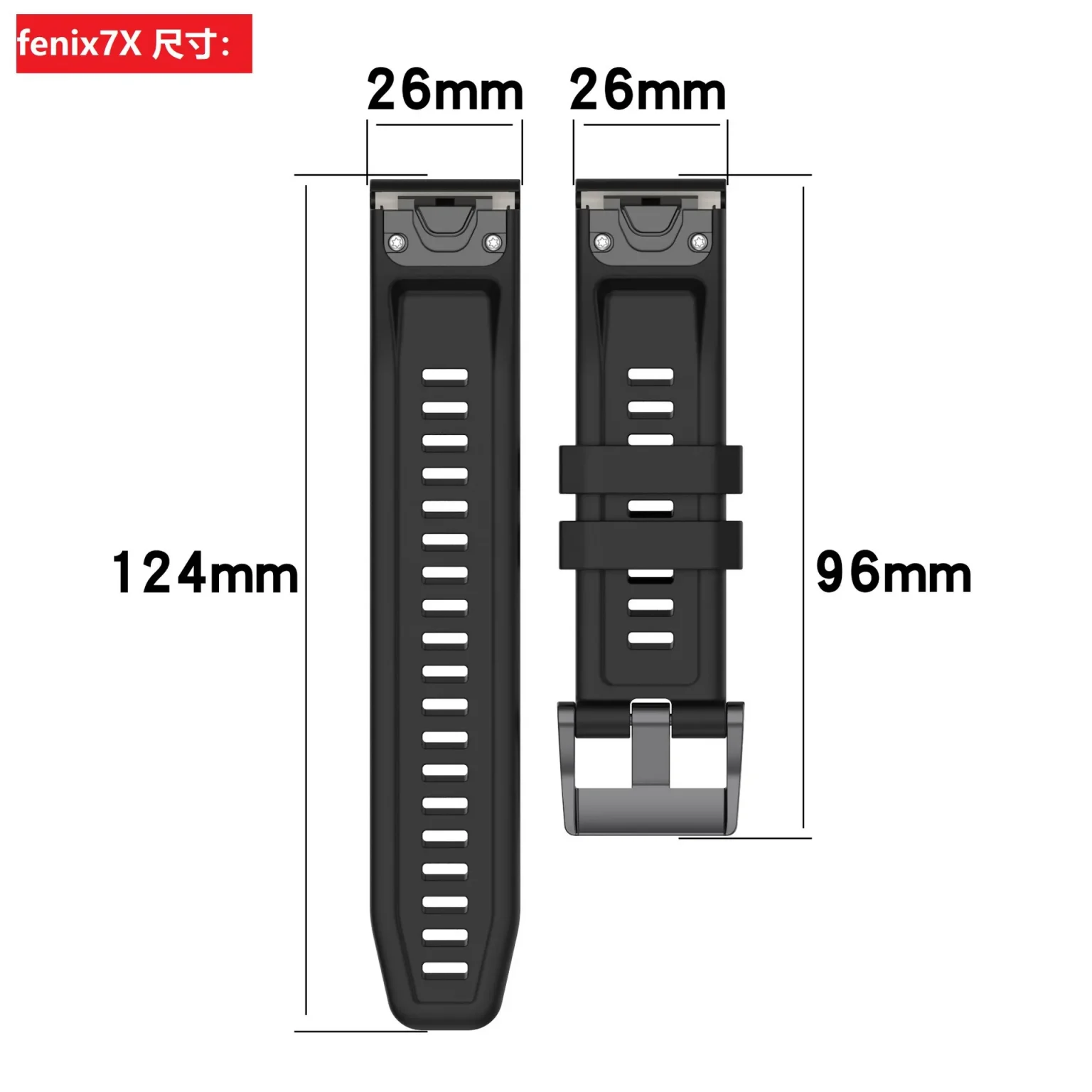 Quick Fit 26 22 20mm Silicone Strap for Garmin Fenix 8 E 7 7X 6S 6X 5 5X Pro Enduro 3 2 Epix Pro 5S Bracelet for Tactix 8 Strap 4