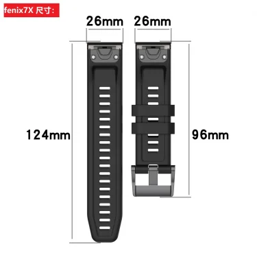 Quick Fit 26 22 20mm Silicone Strap for Garmin Fenix 8 E 7 7X 6S 6X 5 5X Pro Enduro 3 2 Epix Pro 5S Bracelet for Tactix 8 Strap 4