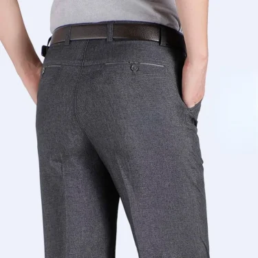 Formal Pants Men's Summer Thin Autumn Thick Black Blue Grey Stretch Bussiness Loose Suit Big Plus Size Office Trousers Gozbkf 1