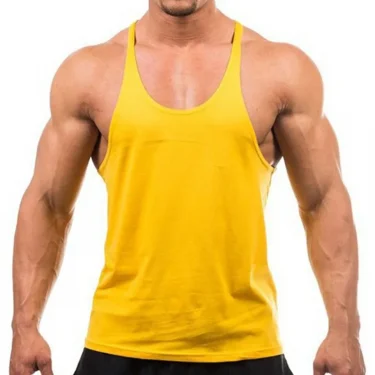 New Style Jogger Gym Singlet Training Bodybuilding Tank Top Vest Shirt Sleeveless Fitness Cotton Shirt For Men 5