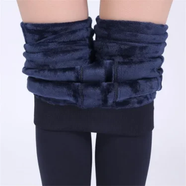 YRRETY Winter Warm Velvet Thick Skinny Pants Women High Waist Leggings Female Clothing Pencil Pants Femme Thermal Trousers Hot 1