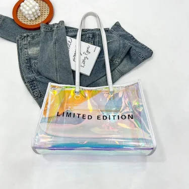 Women Fashion Travel bag Transparent Shoulder Bag Lady Small Luxury Handbag for Ladies Women Outdoor Shopping Traveling 5