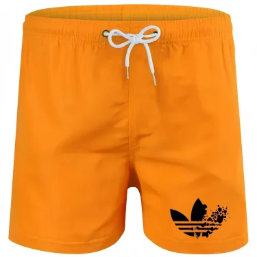 Printing decoration, men's drawstring casual outdoor shorts, travel home sports shorts, men's beach sun protection shorts 1