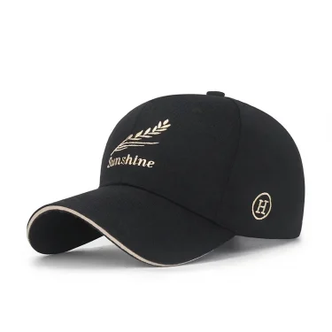 Feather Wheat Ear Embroidery Cotton Baseball Cap New Outdoor Casual Sport Sun Caps Trucker Hat Dad Hats 3