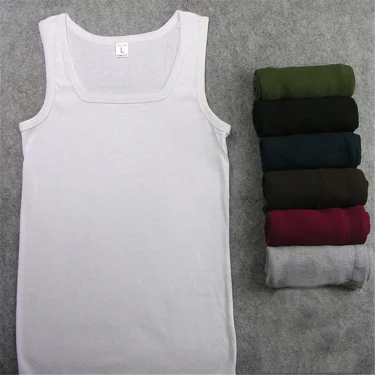 Summer Tank Top Mens Gym Fitness Training Clothing Male Solid Silm Fit Sleeveless Shirts For Men's Undershirt Vest Clothes 6