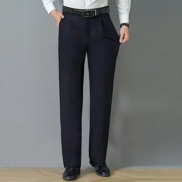 Big Fat Tall Men Clothing Men Dress Pants Extra Long Length Black Trouser Male Slim Plus Large Size Clothes 190cm 120cm 200 Cm 3