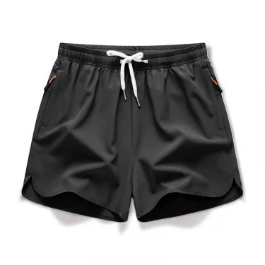 Men's sports shorts slit women's models ice silk casual stretch three-quarter pants speed dry short pants fitness training pants 4