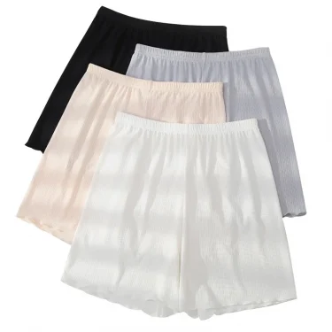 Summer Shorts Baggy Woman Shorts Ice Silk Thin Safety Pants Can Be Worn Outside The Bare Basic Leggings Home Fit Inside Kawaii 6