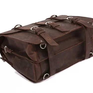 Vintage Crazy horse Genuine Leather Men Travel Bags Luggage Travel Bag Leather Men Duffle Bag Large Men Weekend Bag Overnight 5