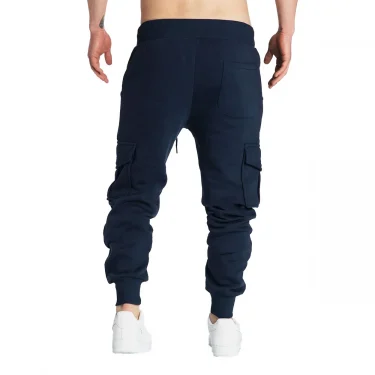 Mens Sweatpants Straight Fit Joggers for Sports and Streetwear Loose Oversized Drawstring Long Pants Men Multi-pocket Pants 2