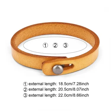 Jiayiqi Vintage Genuine Leather Wrap Cord Cuff Bracelet For Hand Wrist Wristband Men Woman Punk Bangle Couple Jewelry Gift 2