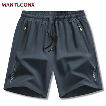 Summer New Men's Shorts Gym Fitness Quick Dry Running Sports Board Shorts Men Classic Joggers Bottom Black Short Pants Man M-4XL 4