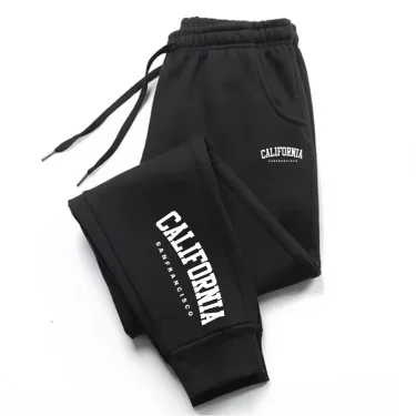 California Printed Jogging Pants Sports Pants Fitness Running Trousers Sports Style Sweatpants Pants Men Tracksuit Sweatpants 3
