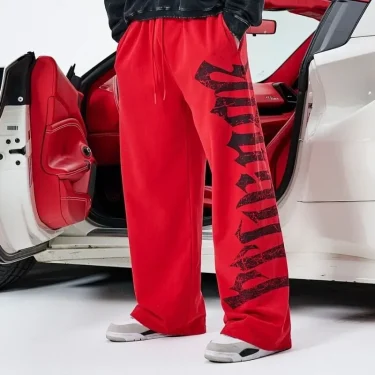 2025 New Men's Sports Summer Pants Muscle Sports Fitness Jogging Pants Quick Drying Printed Mid-waist Casual Gym Pants 3