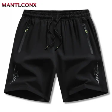 Summer New Men's Shorts Gym Fitness Quick Dry Running Sports Board Shorts Men Classic Joggers Bottom Black Short Pants Man M-4XL 2