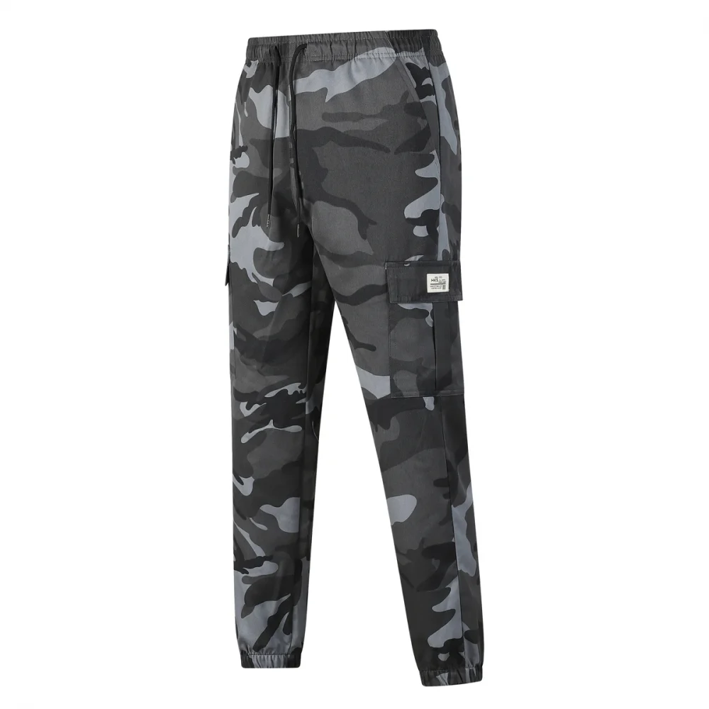 2025 New Camouflage Sports Pants Summer Thin Wide Men's Fitness Pants Loose Dry Elastic Sports Pants Running Training Pants 2