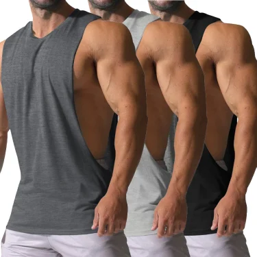 Men's Summer Fitness Tank Top Men Jogging Bodybuilding Sleeveless Shirt Breathable O-Neck Casual Male Vest Clothing 1