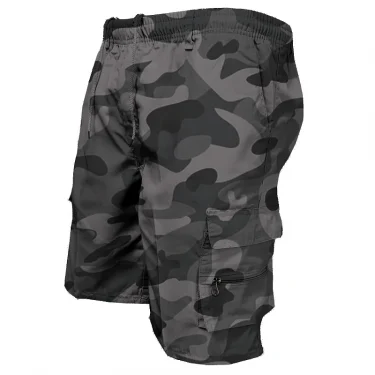 Fashion Men's Cargo Shorts Mens Tactical Pants Casual Big Pocket Sports Slacks Cargo Panels Trousers Plus Size for Male 2