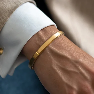 Stainless Steel Bracelet Cuff Bracelets Bangles Men Bracelets Gold Color Bangles Geometric Simple Designs Jewelry Dropshipping 1
